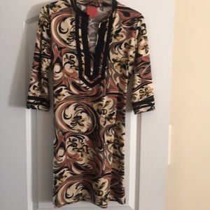 Tracy Negoshian dress small 3/4 sleeves